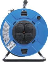 Kabeltrommel | 50 m | 3 x 1,5 mm² | 4 Steckdosen mit...