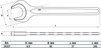 Einmaulschlüssel | DIN 894 | SW 27 mm