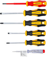 VDE-Elektriker- / Schraubendreher-Satz | Schlitz / Kreuzschlitz | 6-tlg.
