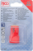 VDE-Steckschlüssel-Einsatz Sechskant | Antrieb Innenvierkant 10 mm (3/8") | SW 17 mm