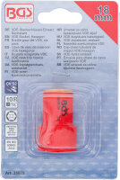 VDE-Steckschlüssel-Einsatz Sechskant | Antrieb Innenvierkant 10 mm (3/8") | SW 18 mm