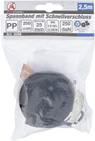 Spannband mit Schnellverschluss | 2,5 m x 25 mm