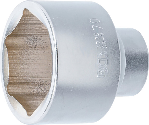 Steckschlüssel-Einsatz Sechskant | Antrieb Innenvierkant 25 mm (1") | SW 70 mm