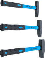 Schlosserhammer-Satz | Fiberglasstiel | DIN 1041 | 300 / 500 / 800 g | 3-tlg.