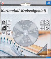 Hartmetall-Kreissägeblatt | Ø 160 x 20 x 2,4 mm | 36 Zähne