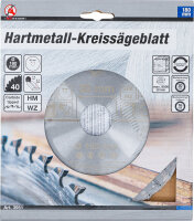 Hartmetall-Kreissägeblatt | Ø 180 x 30 x 2,5 mm | 40 Zähne