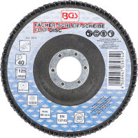 Fächer-Schleif-Scheibe | Ø 125 mm | K 40