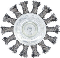 Scheibenbürste | Antriebswelle 6 mm | gezopft | Ø 75 mm