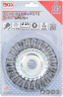 Scheibenbürste / Zopfrundbürste | Ø 125 mm