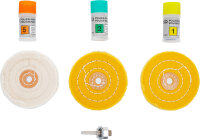 Polier-Sortiment für harte Metalle | 7-tlg.