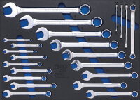 Werkstattwageneinlage 3/3: Maul-Ringschlüssel und...