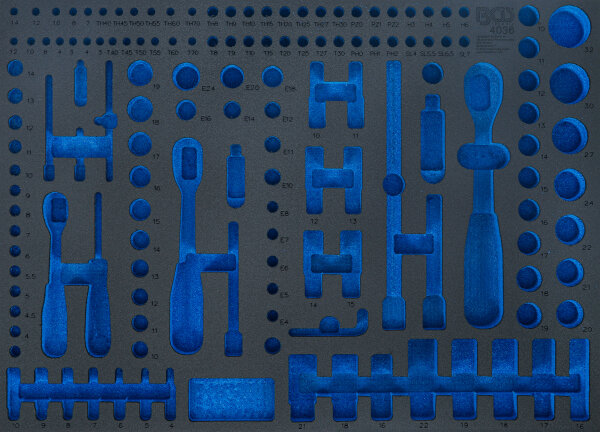 Werkstattwageneinlage 3/3 | leer | für Art. 4036