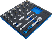 Werkstattwageneinlage 2/3: Steckschlüssel-Satz 12,5...