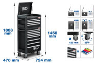 Werkstattwagen Profi Standard Maxi | 12 Schubladen | mit...