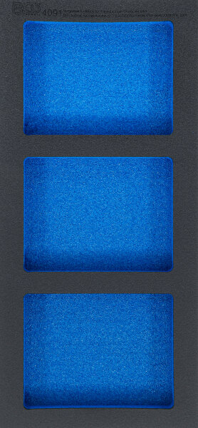 Werkstattwageneinlage 1/3, leer: 3 Ablagefächer | 408 x 189 x 32 mm