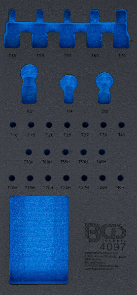 Werkstattwageneinlage 1/3 | leer | für Art. 4097