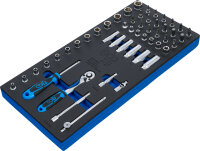 Werkstattwageneinlage 1/3: Steckschlüssel-Satz | 6,3...