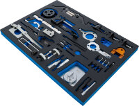 Werkstattwageneinlage 3/3: Motor-Einstellwerkzeug-Satz | für Opel, Chevrolet, Saab, Fiat, Lancia, Suzuki, Ford