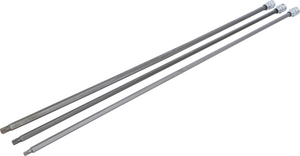 Bit-Einsatz-Satz | Länge 800 mm | Antrieb Innenvierkant 12,5 mm (1/2") | Innenvielzahn (für XZN) | für VAG | 3-tlg.