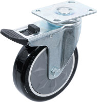 Lenkrolle | mit Montageplatte und Bremse | für Art....