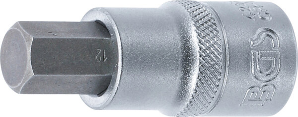Bit-Einsatz | Antrieb Innenvierkant 12,5 mm (1/2") | Innensechskant 12 mm