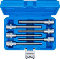 Bit-Einsatz-Satz | Antrieb Innenvierkant 12,5 mm (1/2") | Innensechskant mit Kugelkopf 5 - 12 mm | 6-tlg.