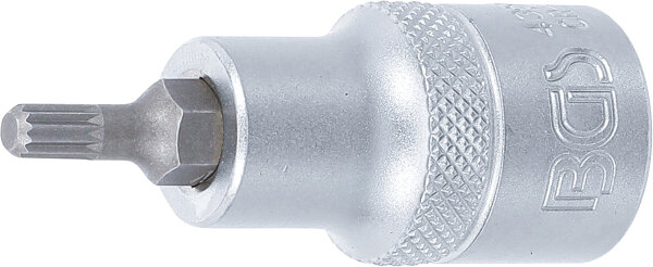 Bit-Einsatz | Antrieb Innenvierkant 12,5 mm (1/2") | Innenvielzahn (für XZN) M5