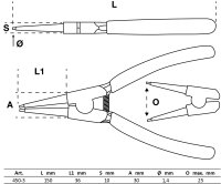 Sprengringzange | gerade | für...