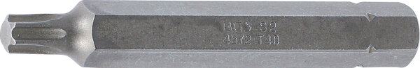 Bit | Länge 75 mm | Antrieb Außensechskant 10 mm (3/8") | T-Profil (für Torx) T40
