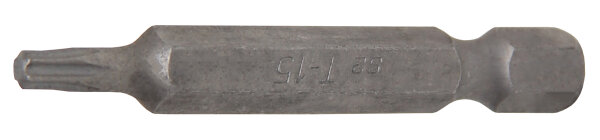 Bit | Länge 50 mm | Antrieb Außensechskant 6,3 mm (1/4") | T-Profil (für Torx) T15