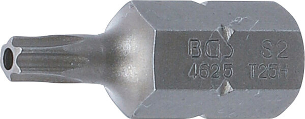Bit | Länge 30 mm | Antrieb Außensechskant 10 mm (3/8") | T-Profil (für Torx) mit Bohrung T25