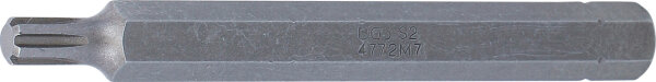 Bit | Länge 100 mm | Antrieb Außensechskant 10 mm (3/8") | Keil-Profil (für RIBE) M7
