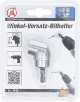 Winkel-Vorsatz-Bithalter | Antrieb Außensechskant 6,3 mm (1/4") | Abtrieb Innensechskant 6,3 mm (1/4")