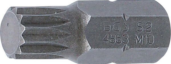 Bit | Länge 30 mm | Antrieb Außensechskant 10 mm (3/8") | Innenvielzahn (für XZN) M10