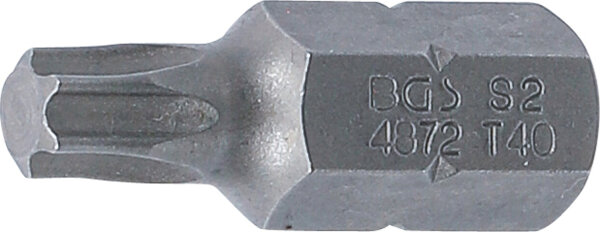 Bit | Länge 30 mm | Antrieb Außensechskant 10 mm (3/8") | T-Profil (für Torx) T40