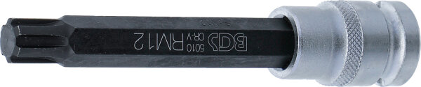 Bit-Einsatz | Länge 120 mm | Antrieb Innenvierkant 12,5 mm (1/2") | Keil-Profil (für RIBE) M12