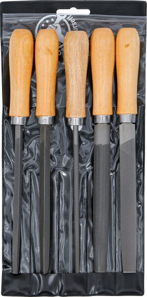 Feilen-Satz | Holzheft | 150 mm | 5-tlg.