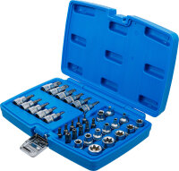Bit- und Steckschlüsseleinsatz-Satz | 10 mm (3/8") | T-Profil (für Torx) | 34-tlg.