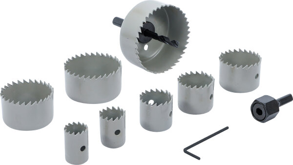 Lochsägen-Satz | Ø 19 - 64 mm | Tiefe 24 mm | 11-tlg.