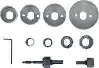 Lochsägen-Satz | Ø 19 - 64 mm | Tiefe 24 mm | 11-tlg.