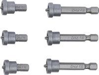 Bit-Satz mit Tiefenstopp | für Gipskartonplatten | Antrieb Außensechskant 6,3 mm (1/4") | Kreuzschlitz PH2 | 6-tlg.