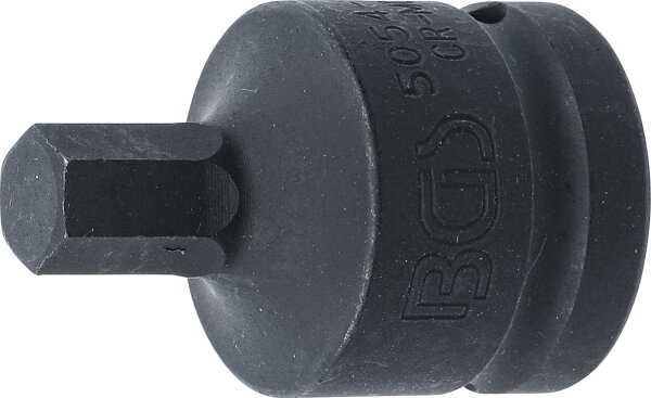 Kraft-Bit-Einsatz | Länge 55 mm | Antrieb Innenvierkant 20 mm (3/4") | Innensechskant 12 mm