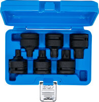 Kraft-Bit-Einsatz-Satz | Antrieb Innenvierkant 20 mm (3/4") | T-Profil (für Torx) T55 - T100 | 6 tlg.