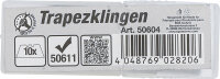 Trapezklingen-Satz | für Art. 50611, 50614 | 10-tlg.
