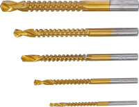 HSS-Fräsbohrer-Satz | titan-nitriert | 3 - 8 mm | 5-tlg.