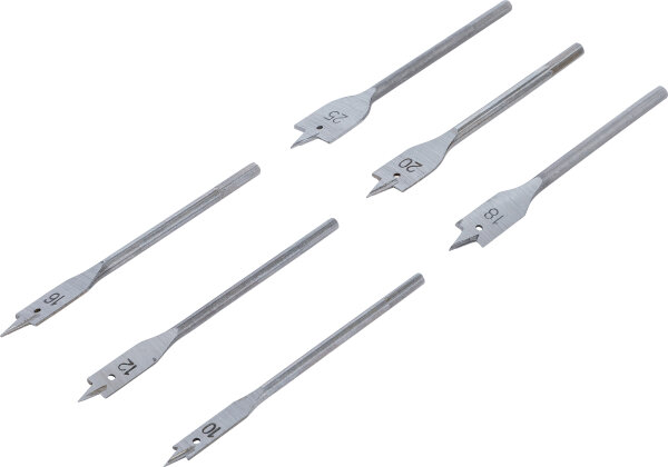 Flachfräsbohrer-Satz | 10 - 25 mm | 6-tlg.