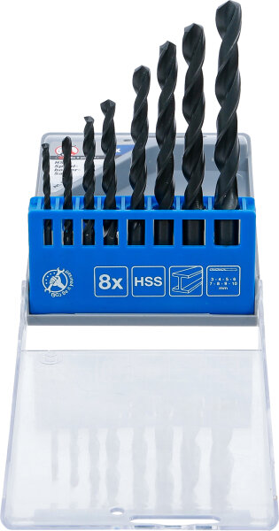 HSS-Spiralbohrer-Satz | 3 - 10 mm | 8-tlg.