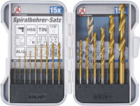 HSS-Spiralbohrer-Satz | titan-nitriert | 1,5 - 10 mm |...