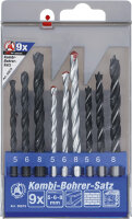 Kombi-Bohrer-Satz | 5 - 8 mm | 9-tlg.