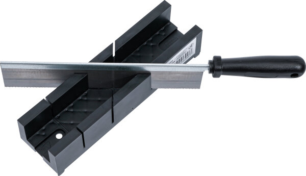 Kunststoff-Gehrungslade | 245 x 65 x 48 mm | mit Feinsäge